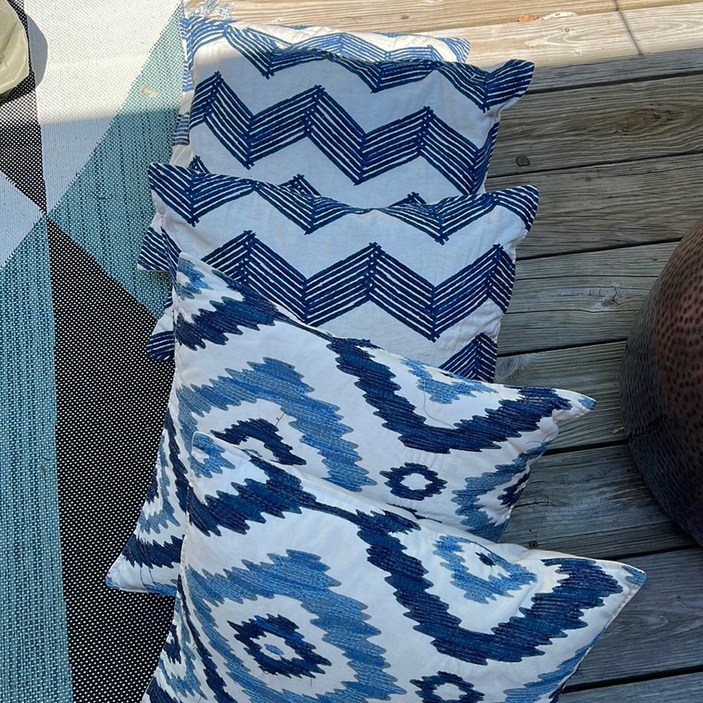 Pottery barn pillows